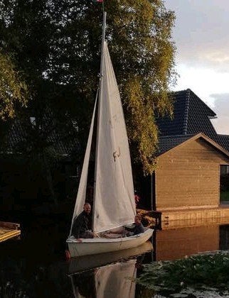 Flying Junior Zeilbootje met Fok, Zwaard en Klaproer, Watersport en Boten, Kajuitzeilboten en Zeiljachten, Ophalen, Overige merken