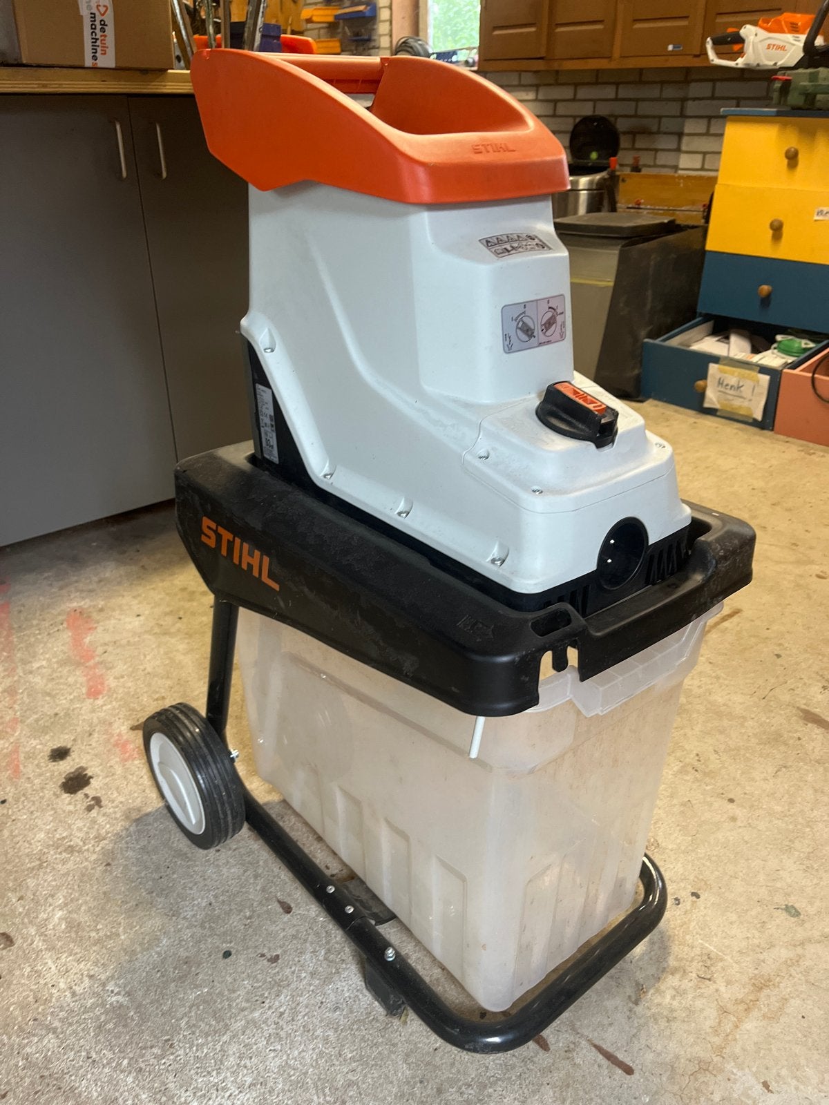 Stihl GHE 140.0 L Elektrische Hakselaar met Opvangbak, Ophalen, Gebruikt, Elektrisch, Met opvangbak