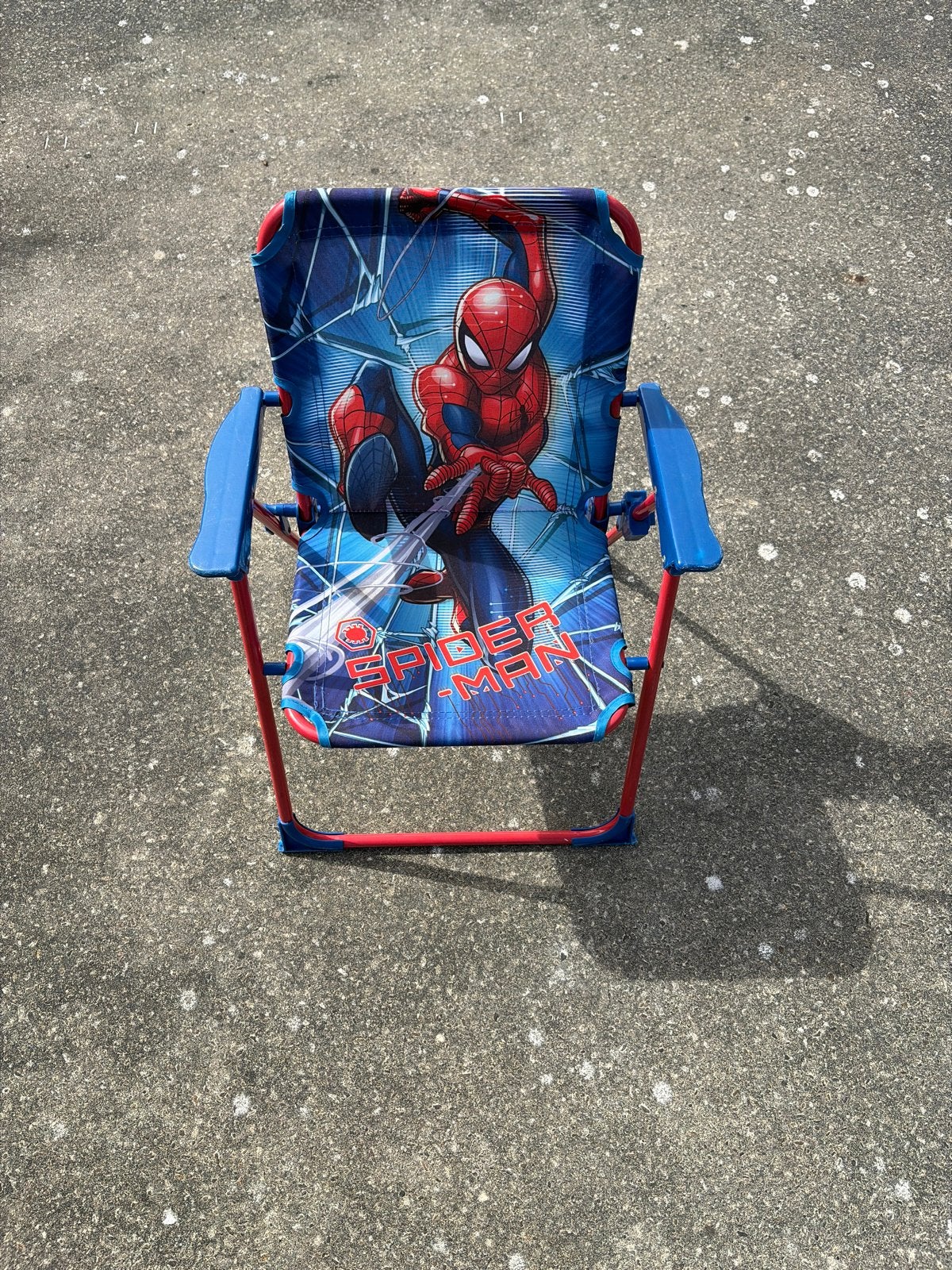 Spiderman kinderstoel - Opvouwbaar en draagbaar, Ophalen, Gebruikt, Stoel