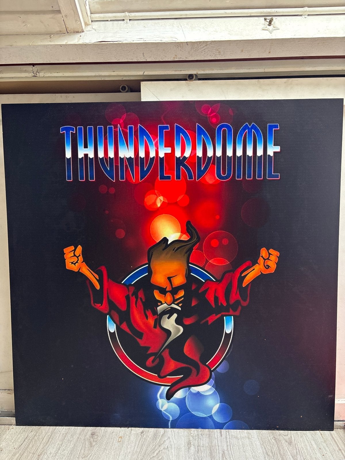Thunderdome Schilderij/Poster, Gebruikt, Ophalen of Verzenden, Schilderij, 75 tot 100 cm