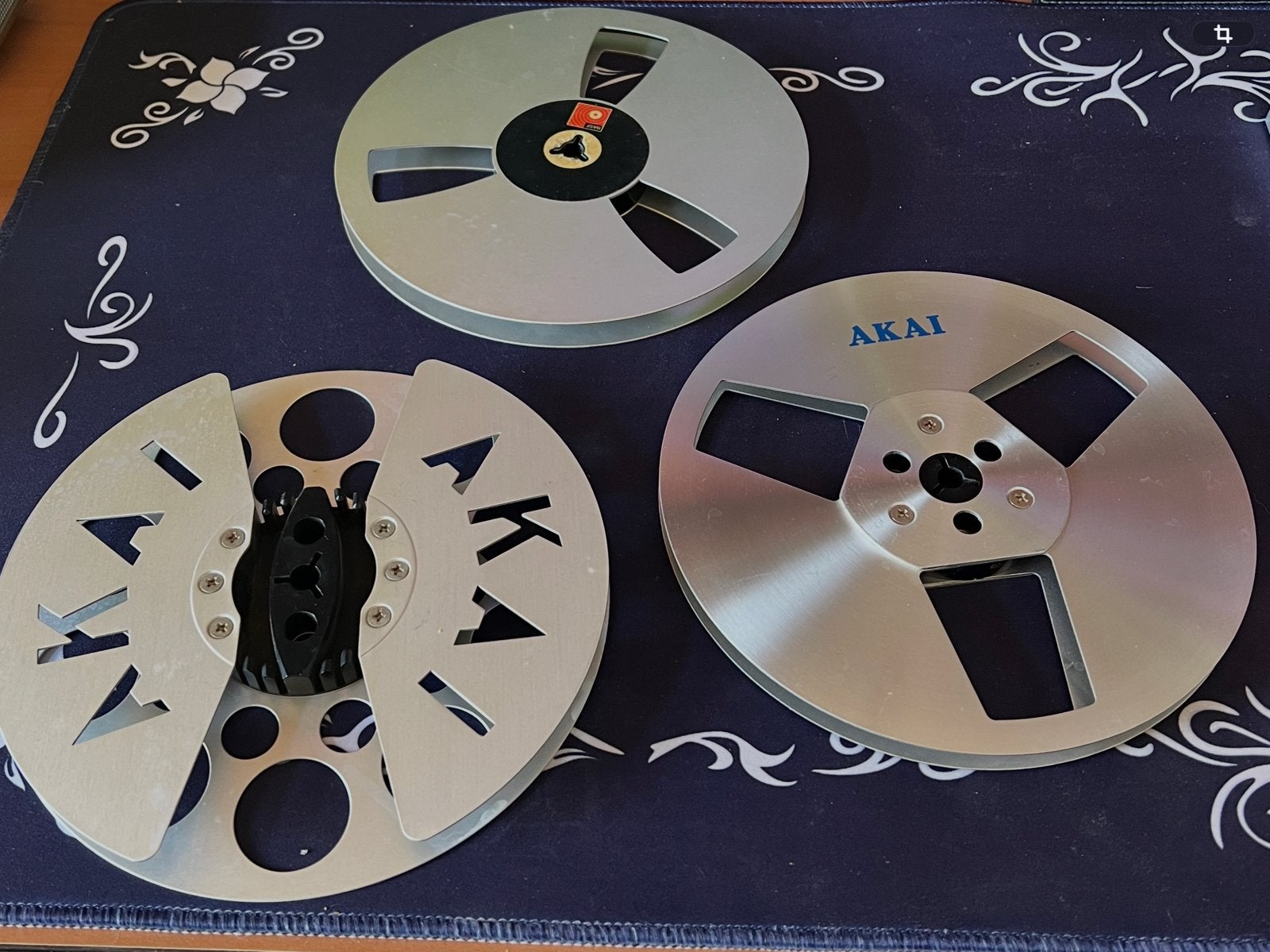 AKAI / BASF Bandrecorderspoelen in opbergcassette, Ophalen of Verzenden, Onderdeel