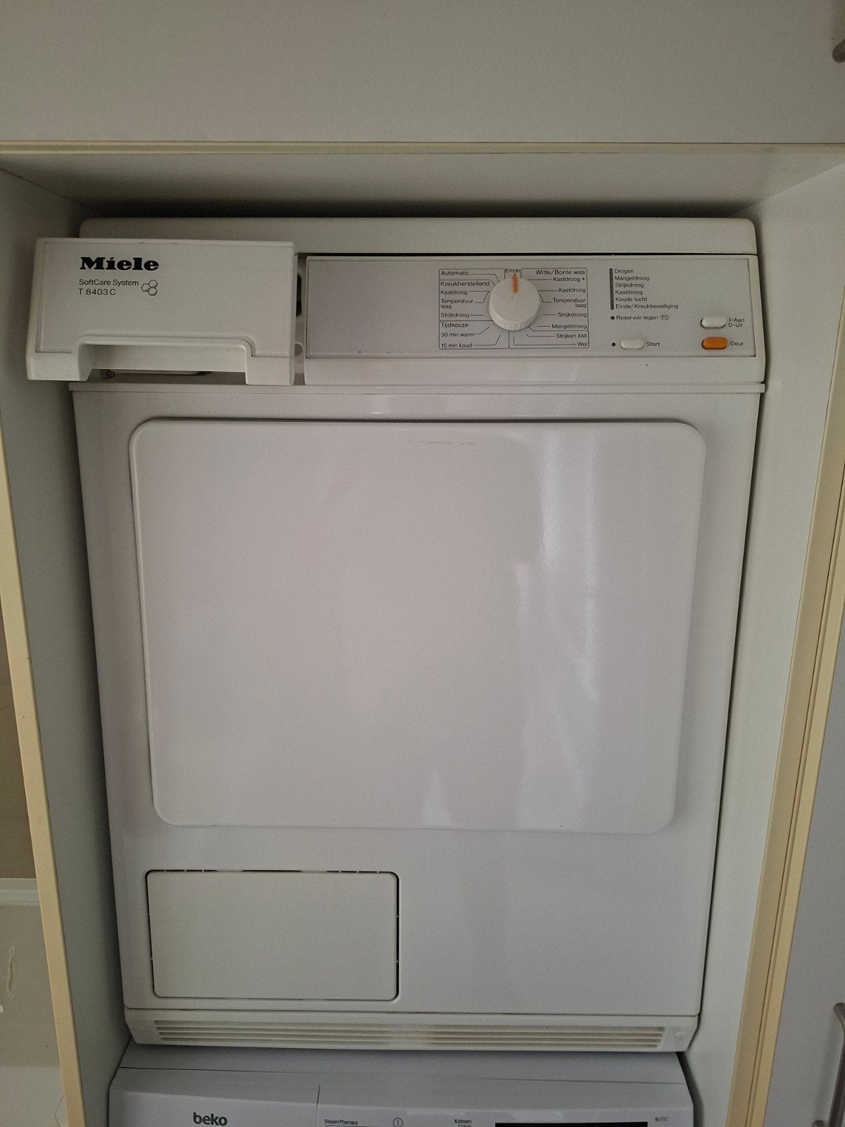 Miele SoftCare System T 8403 C Condensdroger, 6 tot 8 kg, Gebruikt, Ophalen of Verzenden, Voorlader