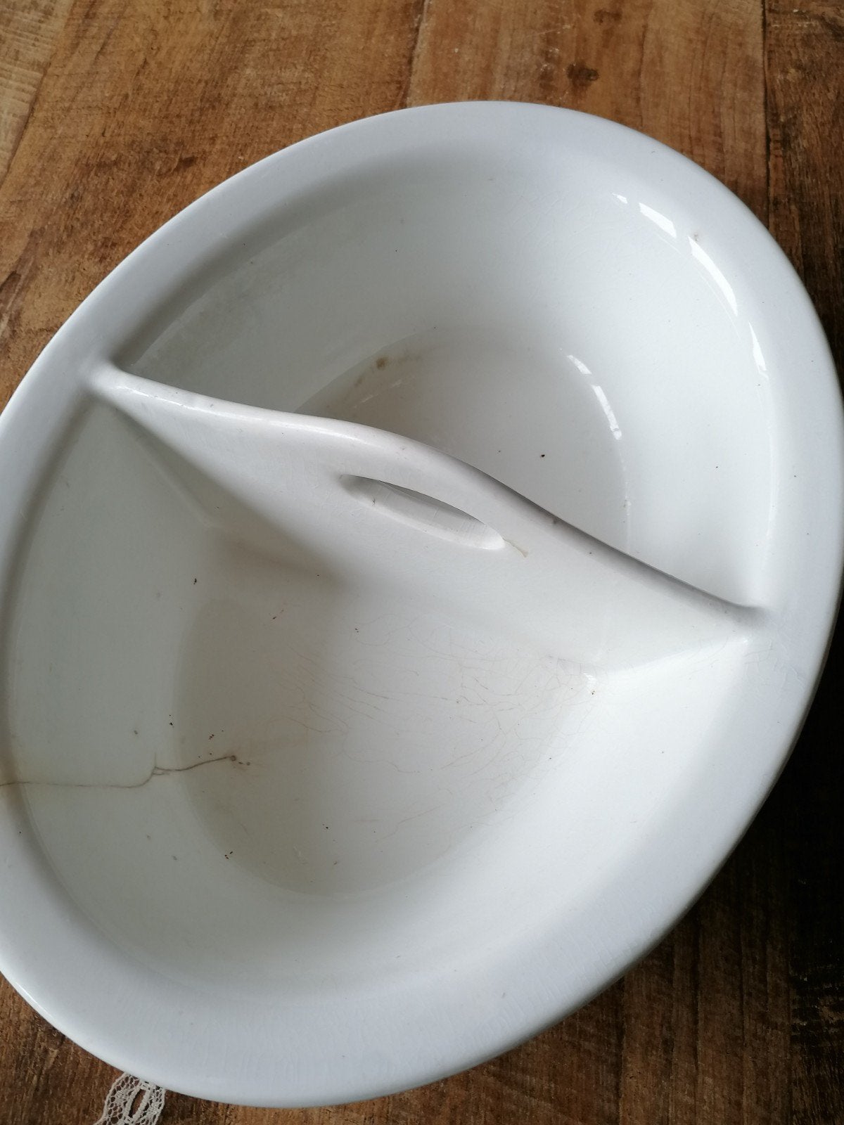 Brocante geleefde wasschaal, Ophalen of Verzenden