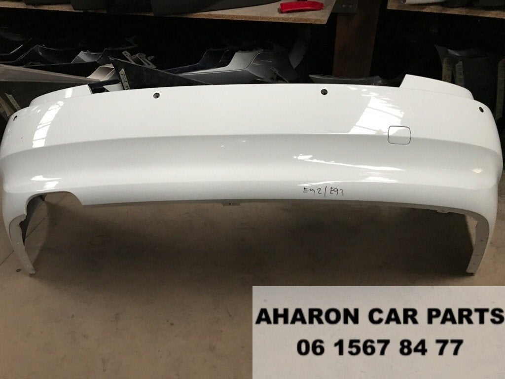 E92 E93 Achterbumper PDC Coupe Cabrio Alpinweiss Orig Wit, Gebruikt, Achter