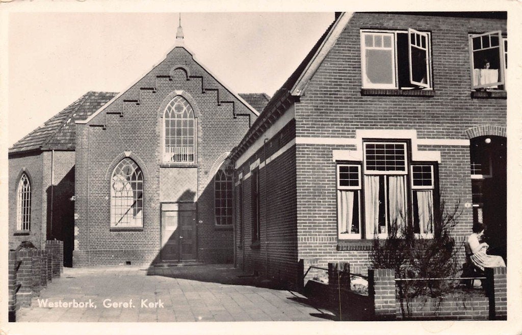 032 Westerbork - Geref. Kerk, Verzamelen, Ophalen of Verzenden, 1940 tot 1960, Ongelopen, Drenthe