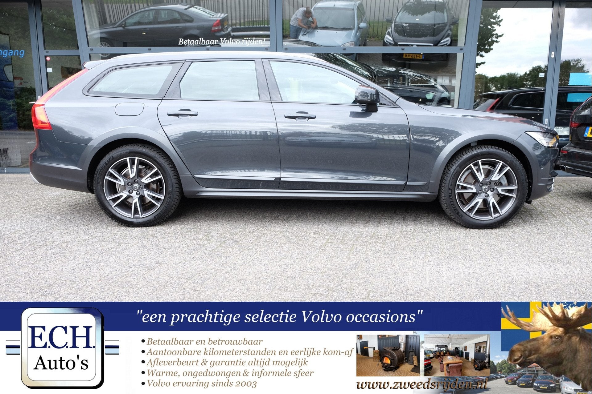 Volvo V90 Cross Country 2.0 D4 190 PK AWD Automaat, Leer, Ad, Auto's, Volvo, Automaat, 1760 kg, Leder, Diesel