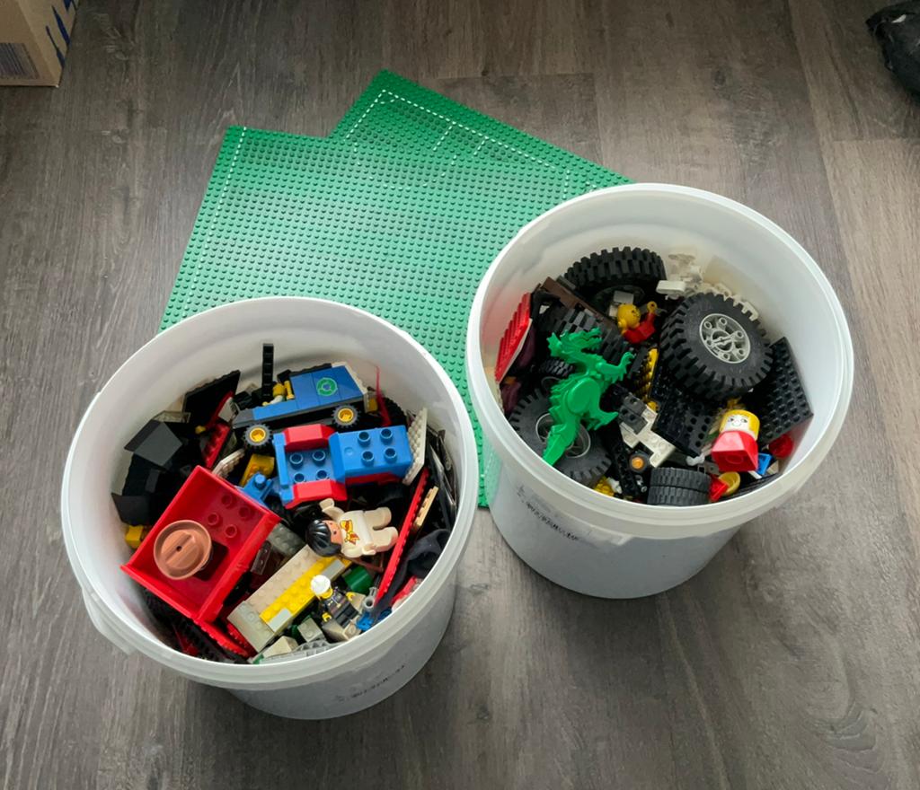 Grote partij LEGO en grondplaat, Ophalen, Gebruikt, Lego, Inclusief accessoires