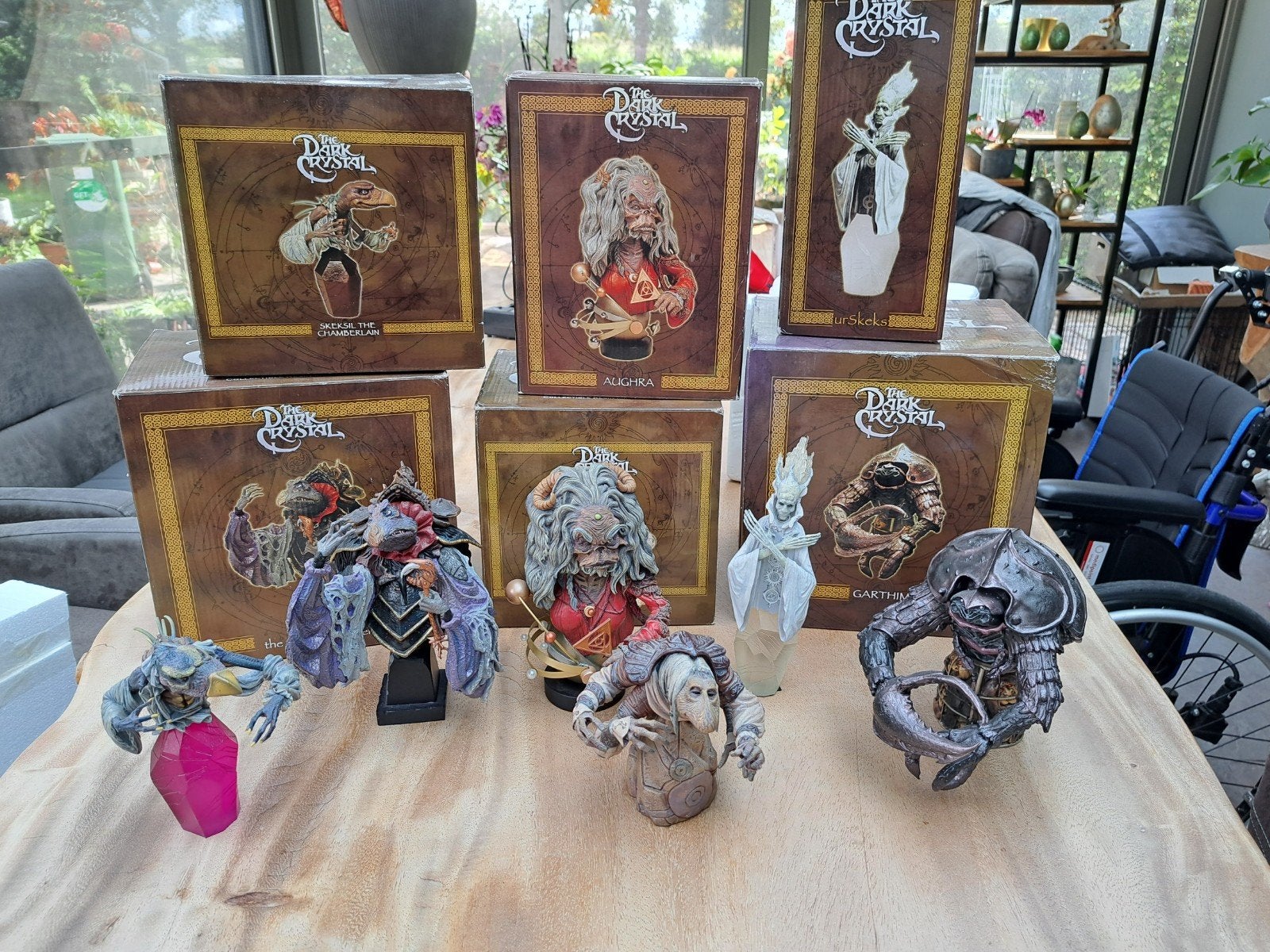 Zeer unieke en zeldzame complete Dark Crystal buste set, Ophalen of Verzenden, Zo goed als nieuw