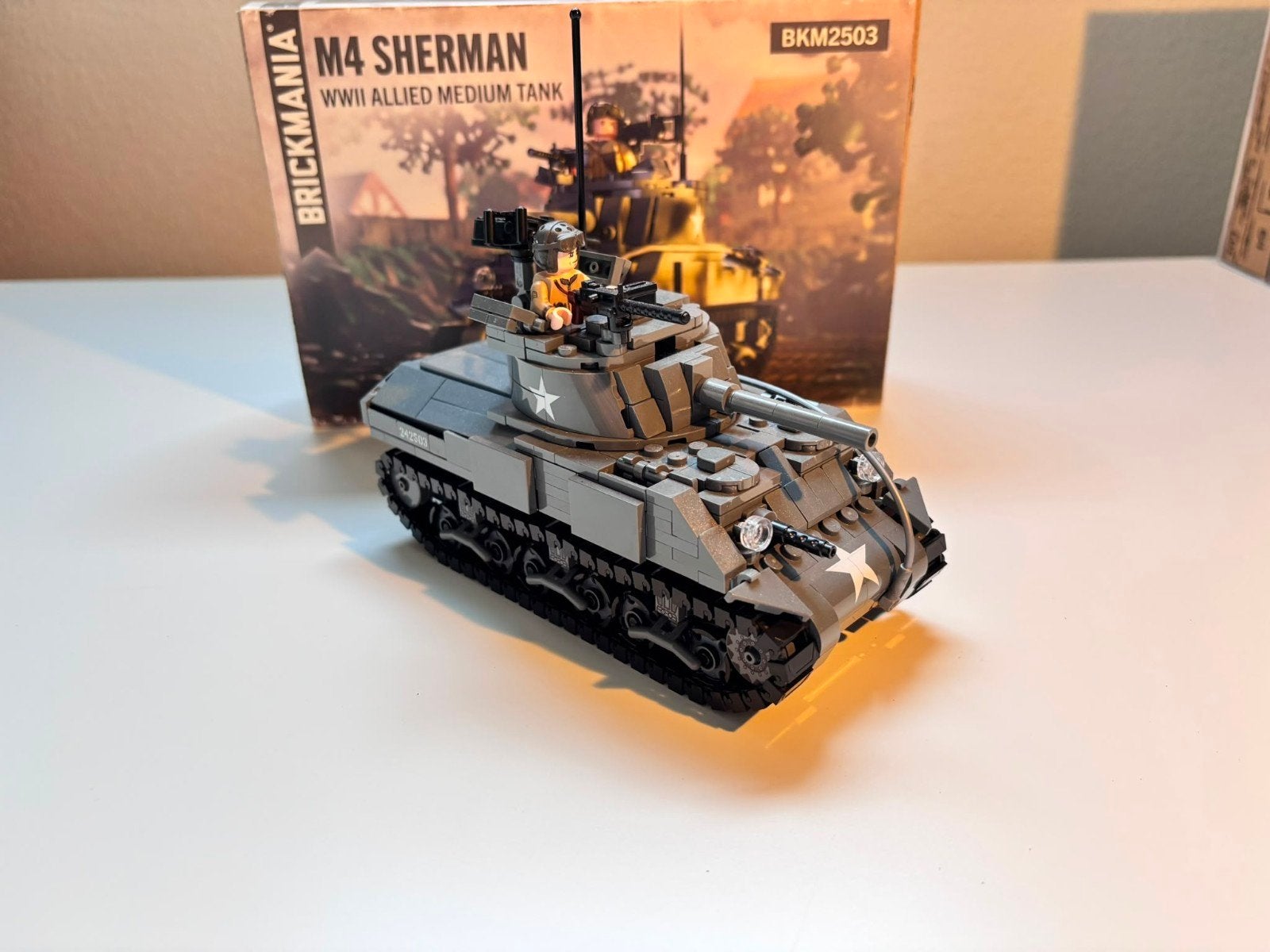 Brickmania m4 sherman, Ophalen of Verzenden, Nieuw, Historisch