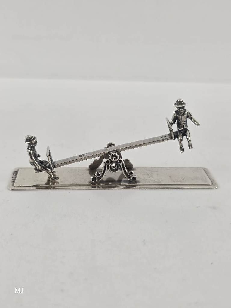 Zilveren miniatuur Wip Wap                              Z234, Ophalen of Verzenden, Zilver