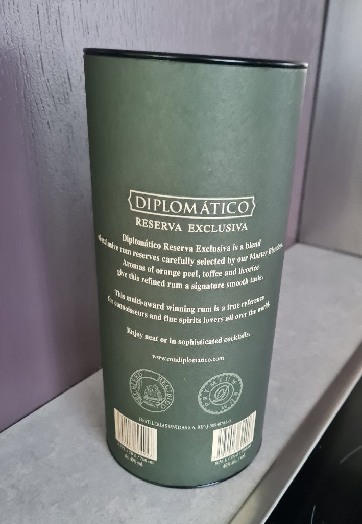 Mooie lege koker - Diplomatico, Ophalen of Verzenden
