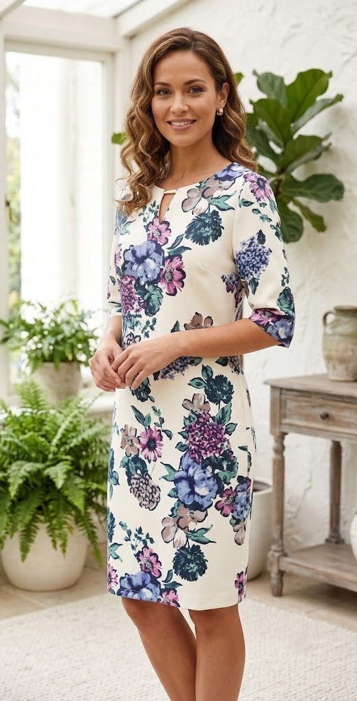 jurk K-Design, Kleding | Dames, Jurken, K-design, Verzenden, Wit, Maat 46/48 (XL) of groter