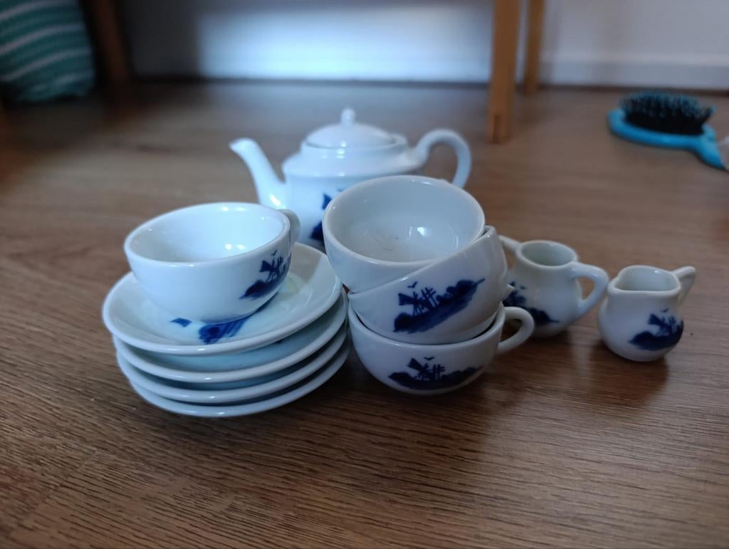 Kinder thee serviesje van aardewerk, Ophalen of Verzenden, Gebruikt, Unisex kinderen