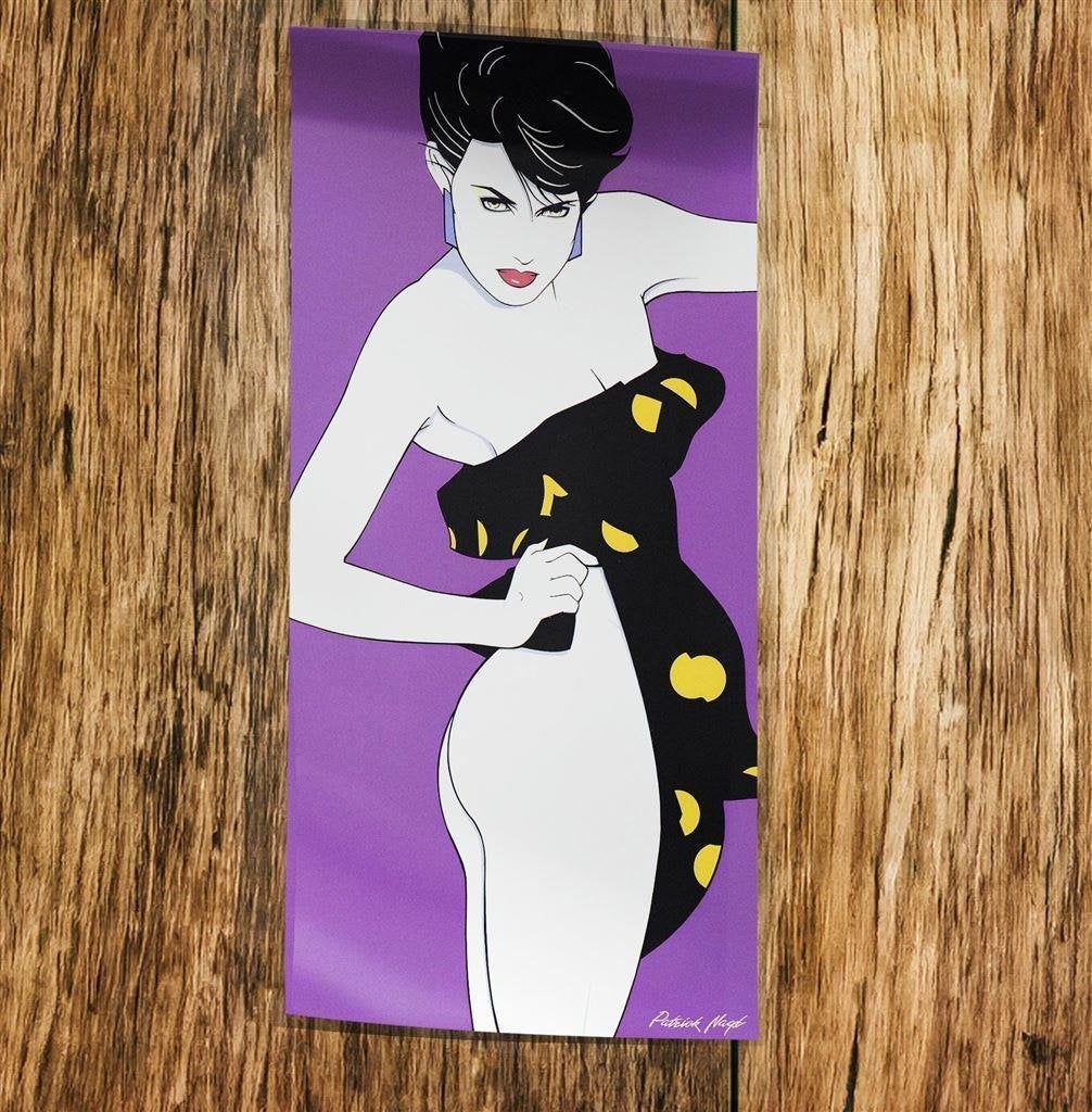 PATRICK NAGEL 25x50cm pop art kunst Poster affiche, Verzenden, Nieuw, A1 t/m A3, Film en Tv