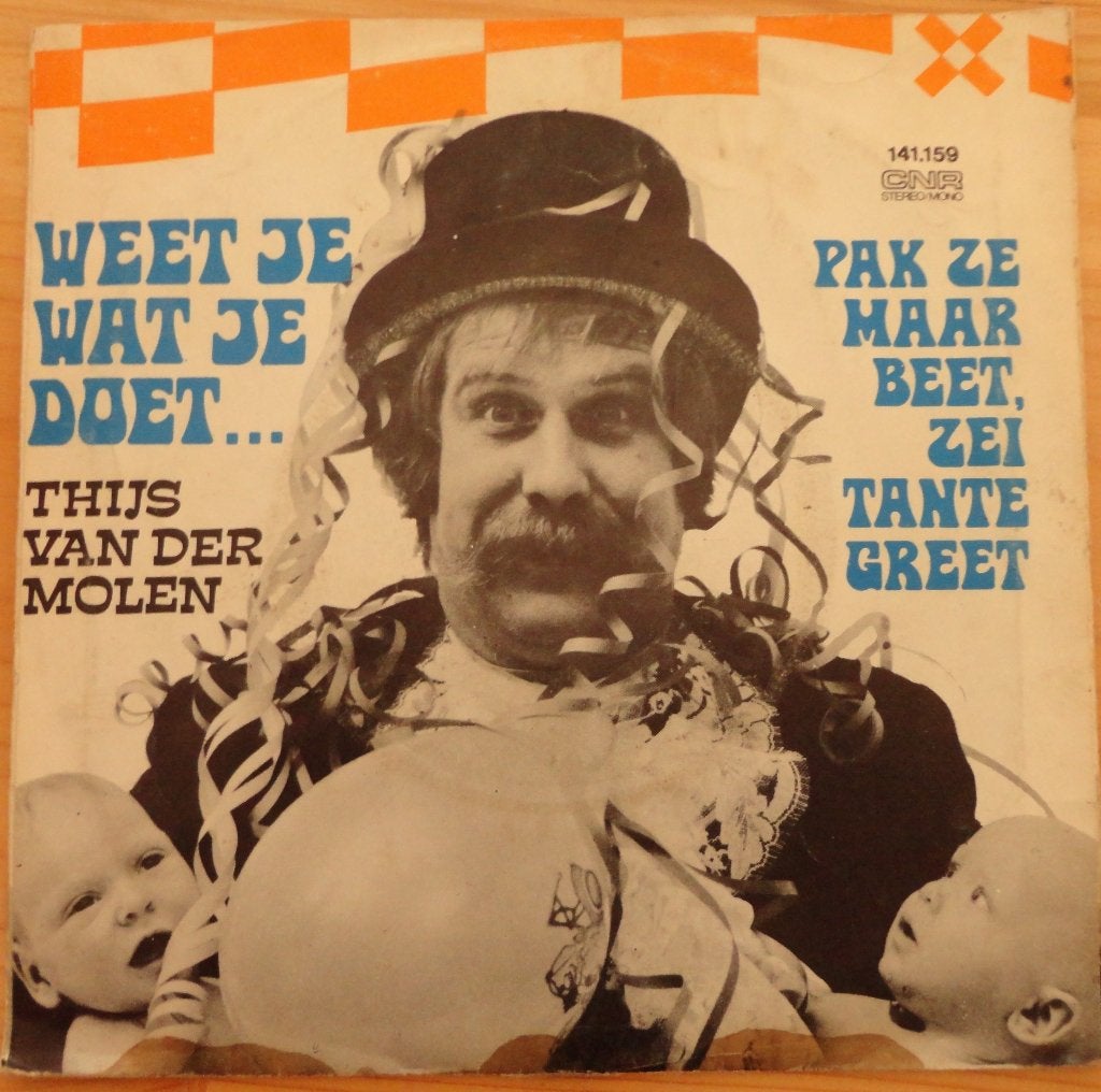Thijs van der Molen > Weet je wat je doet, Ophalen of Verzenden, Gebruikt, 7 inch, Nederlandstalig