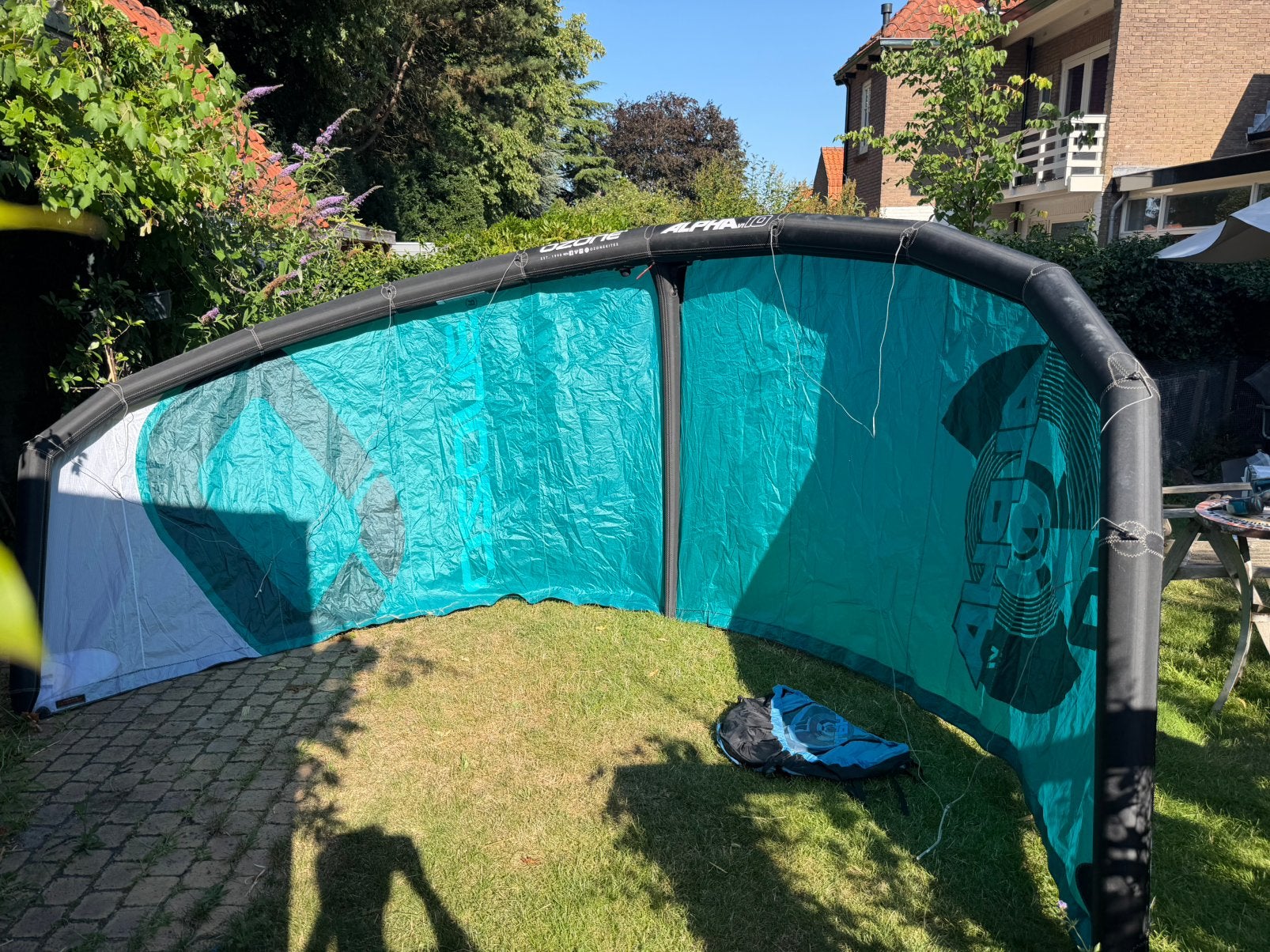 Ozone Alpha V1 10m2 licht weer foil kite, Ophalen, 10 m², Geen board, Zo goed als nieuw