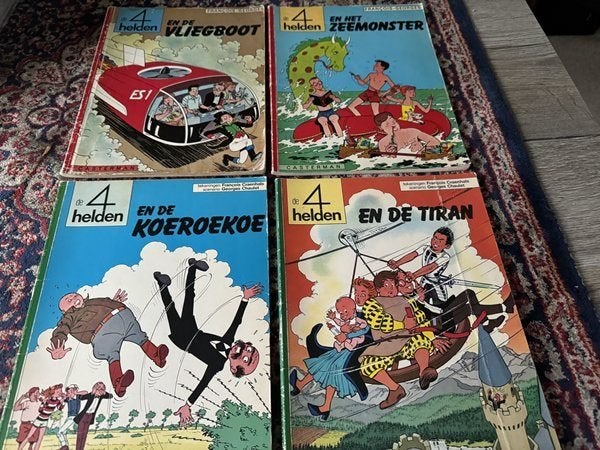 De 4 Helden. Francois Georges., Gelezen, Ophalen of Verzenden, Meerdere stripboeken, Francios George