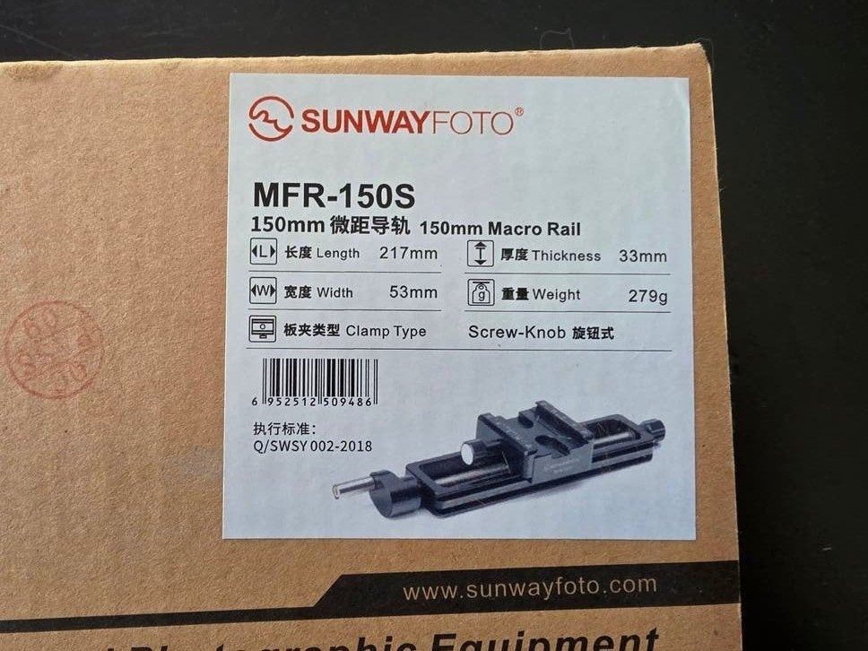 Sunwayfoto MFR-150S Macro Rail - Nieuw in doos, Overige merken, Overige typen, Ophalen, Nieuw