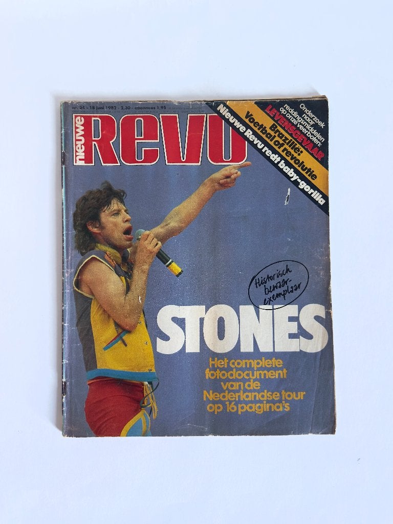 Voor de verzamelaar: Stones in de Kuip: nieuwe REVU 1982, Ophalen of Verzenden, Gebruikt, Boek, Tijdschrift of Artikel