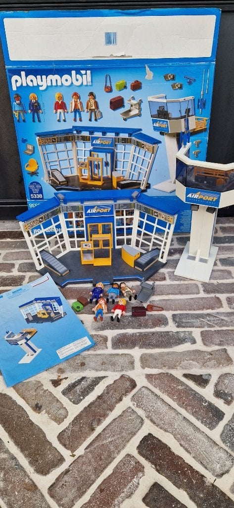 Playmobil 5338 vliegveld - Met Doos & Boekje, Kinderen en Baby's, Speelgoed | Playmobil, Ophalen of Verzenden, Gebruikt