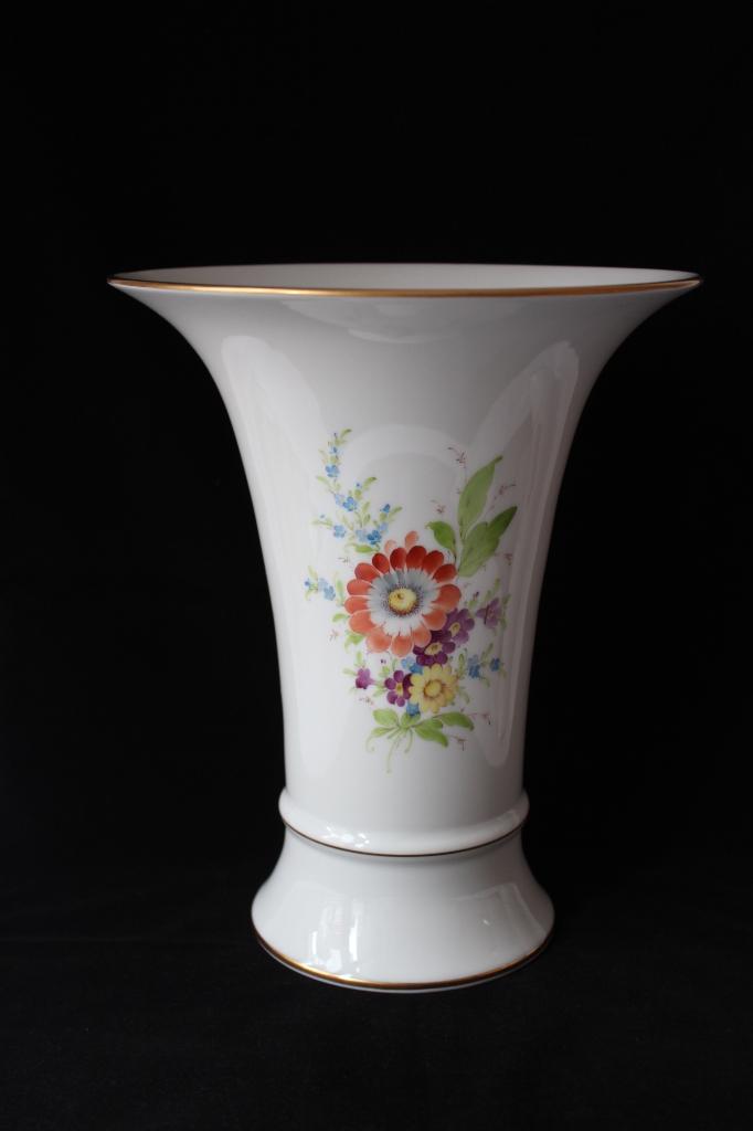 Vintage Höchst Meissen stijl grote porseleinen vaas, Antiek en Kunst, Ophalen of Verzenden