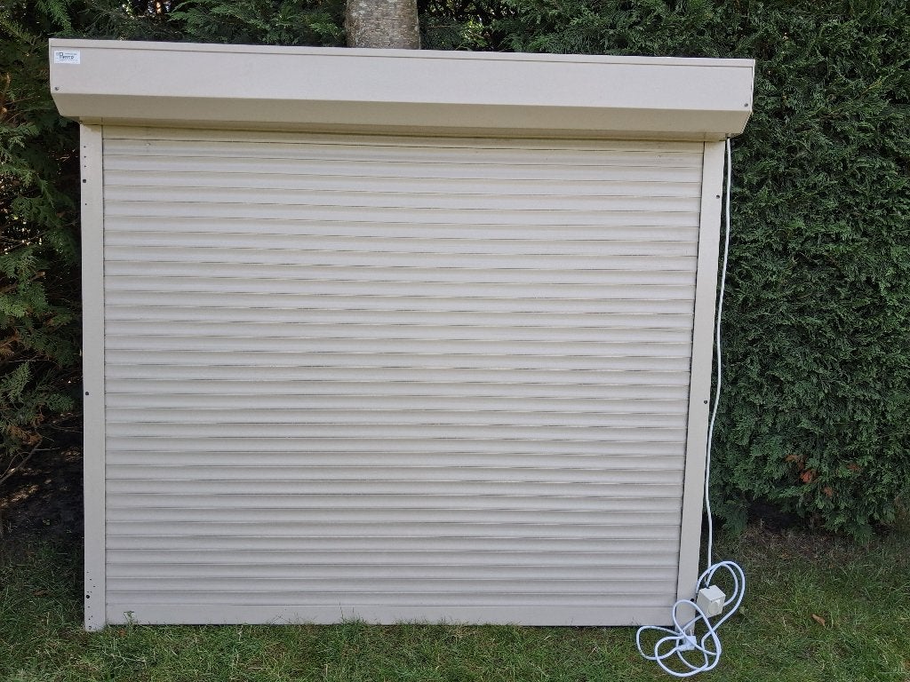 Elektrisch rolluik 150 cm x 165 cm, Ophalen, Gebruikt, Elektrische bediening, 150 tot 200 cm