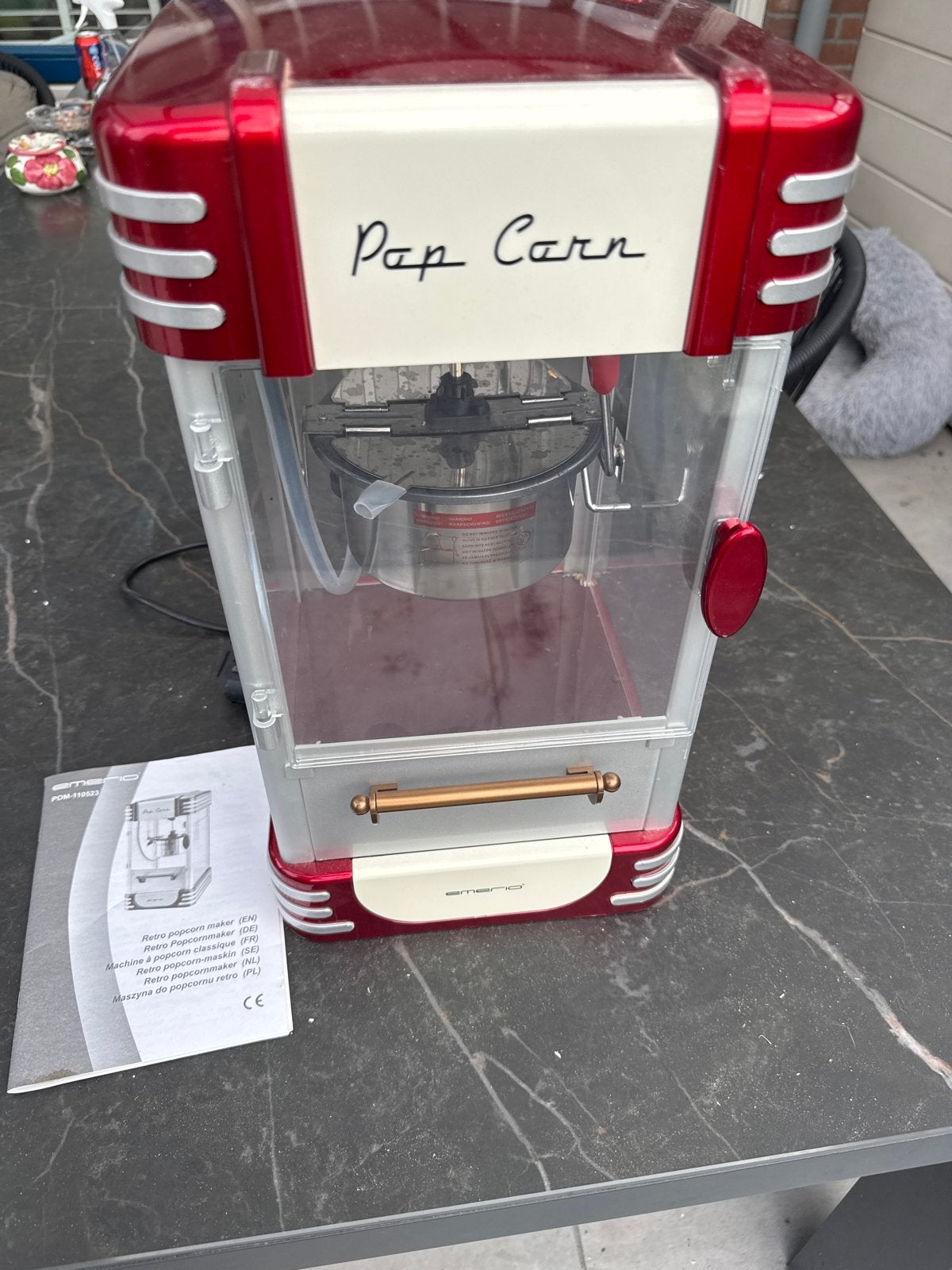 EMERIO POM-120650 Popcornmaker - Retro Design, Ophalen of Verzenden, Gebruikt