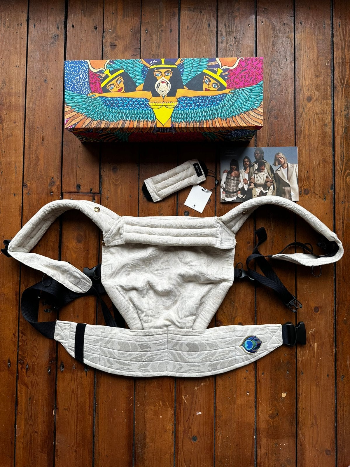 Draagzak Artipoppe Zeitgeist Argus Oat Linen, Buik of Rug, Zo goed als nieuw, Draagzak, Ophalen
