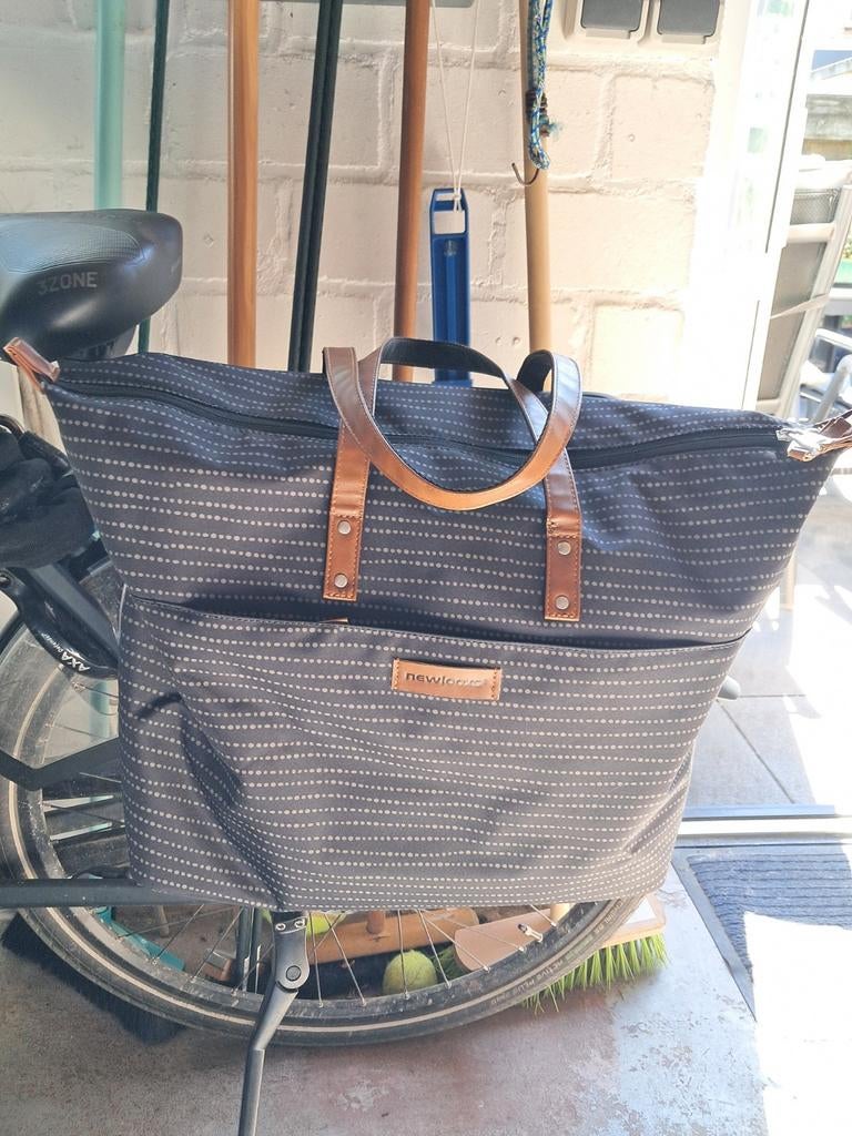 Newlooks fietstas/schoudertas -  Donker Groen met stippen, Ophalen of Verzenden, Zo goed als nieuw, Newlooks
