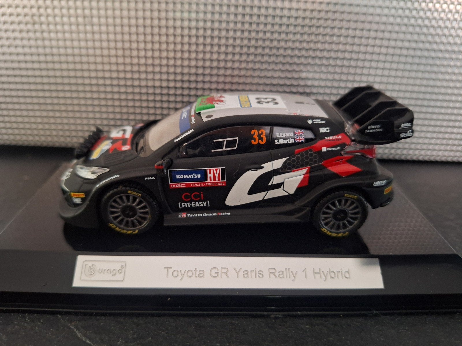 Toyota Yaris Rally 1 Hybrid #33 Schaal 1:43, Overige merken, Auto, Burago, Burago