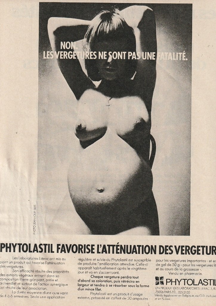 Retro reclame 1978 Phytolastil naakte vrouw mooiere huid, Verzenden, Overige typen