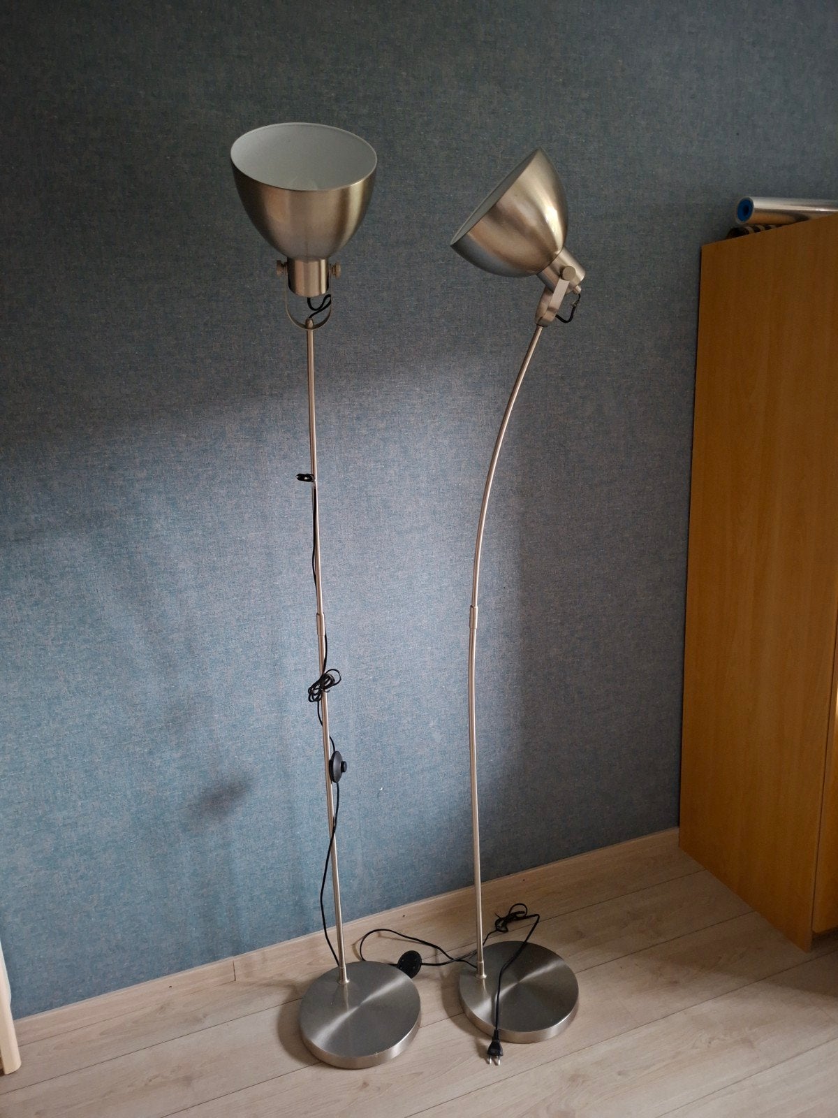 staande lampen, rvs kleur, Ophalen, Zo goed als nieuw, 150 tot 200 cm