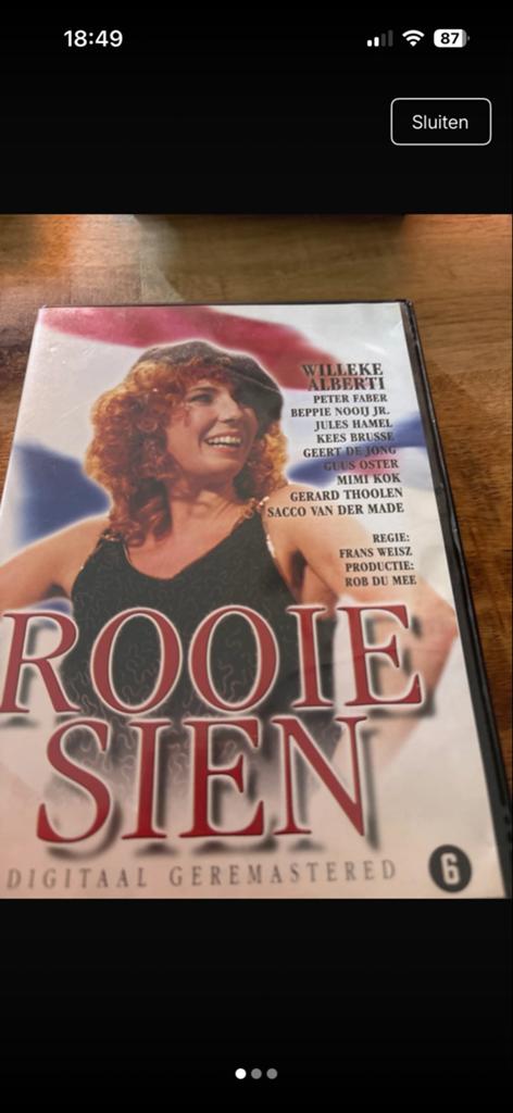 Rooie Sien DVD - Willeke Alberti, Alle leeftijden, Verzenden, Gebruikt, Drama