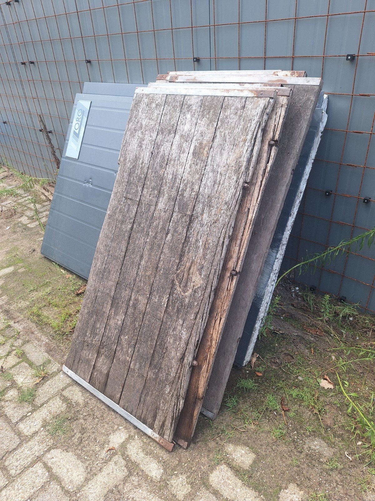 13 st Steenschotten hardhout 70x140cm, Ophalen, Gebruikt, 25 tot 50 mm, Overige typen