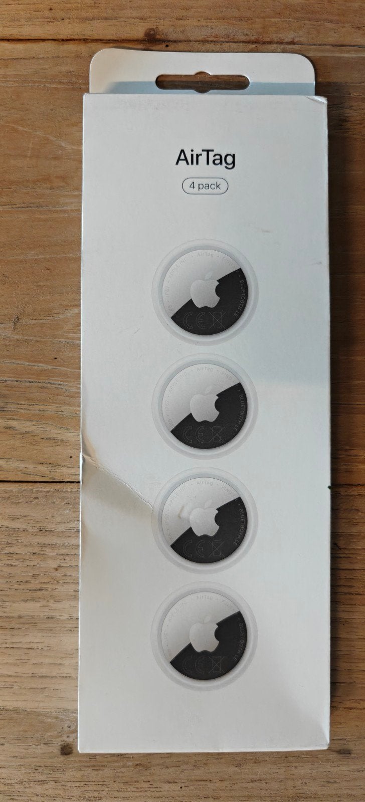 Apple Airtag 4 pack, Ophalen of Verzenden, Nieuw, Overige typen, Apple iPhone