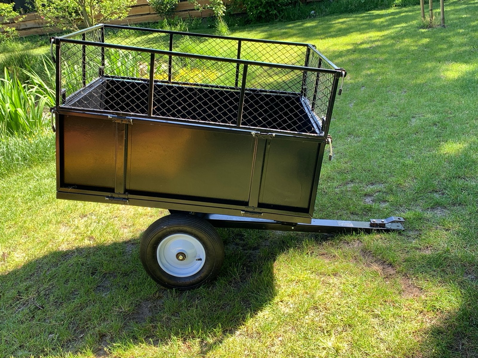 Kiepwagen voor zitmaaier 153x77x103 cm, Ophalen, Zo goed als nieuw