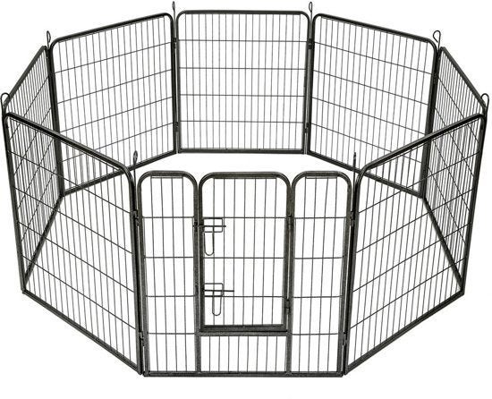Konijnenren Antraciet Konijn Ren Hok Konijnenhok 100 cm hoog, 110 cm of meer, Nieuw, Ophalen of Verzenden, 90 cm of meer