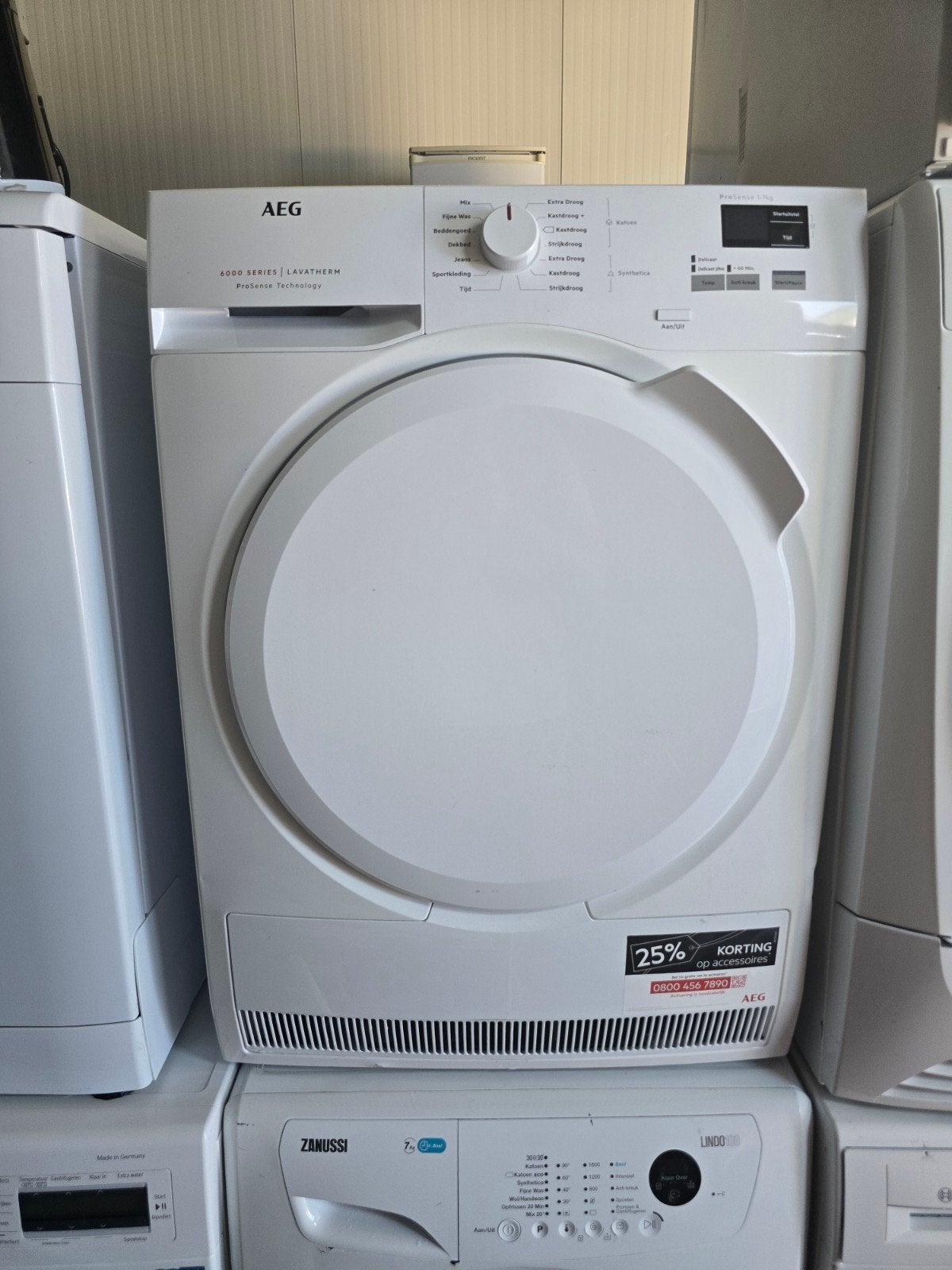 Keurige kwalitatieve AEG condensdroger! 7KG! Garantie!✅️, Ophalen of Verzenden, Zo goed als nieuw, Aeg, 85 tot 90 cm