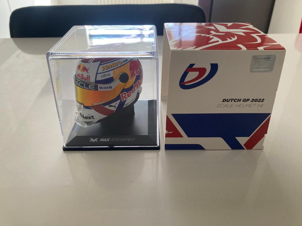 Max Verstappen helm 1/4 dutch gp 2022, Ophalen of Verzenden, Nieuw, Formule 1