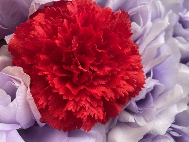 Kunstbloemen nieuw rode anjers decoratie bloemstuk creatief, Binnen, 3811JM, Info@rodebeagle.nl, Rode Beagle kunstbloemen