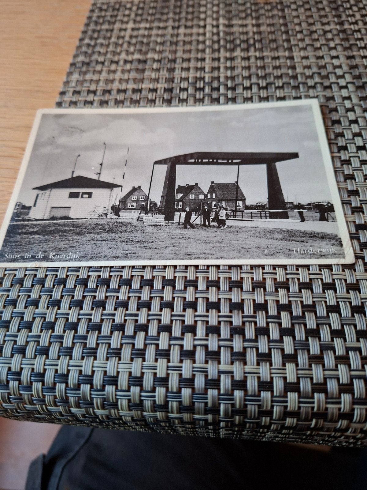 Sluis in de Knardijk, Harderwijk (1957), Ophalen of Verzenden, 1940 tot 1960, Gelopen, Gelderland