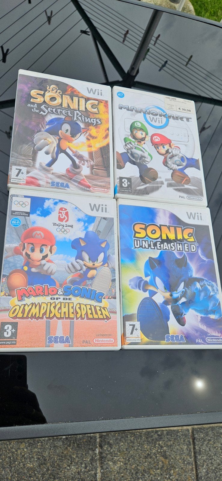 Wii Games: Mario Kart, Sonic & Mario Olympische Spelen, Gebruikt, Racen en Vliegen, Eén computer, Ophalen of Verzenden