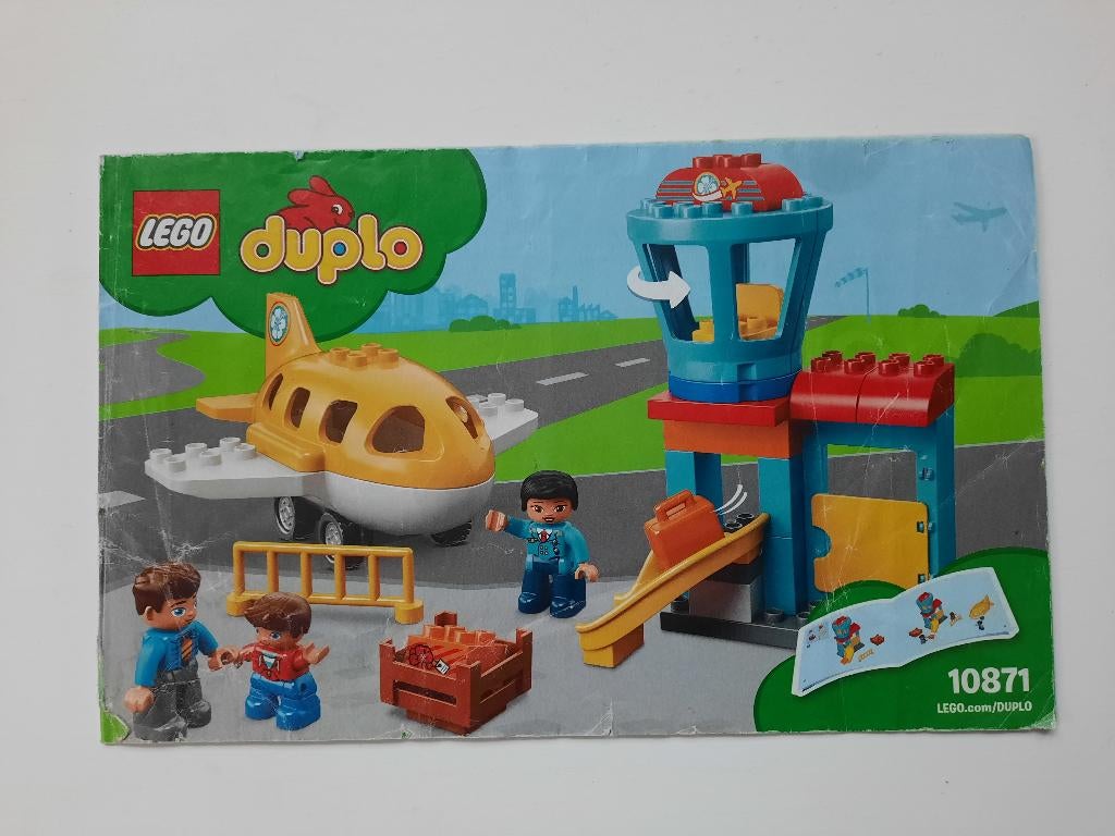 Duplo bouwinstructies - 10871 - Airport, Kinderen en Baby's, Speelgoed | Duplo en Lego, Ophalen of Verzenden, Zo goed als nieuw