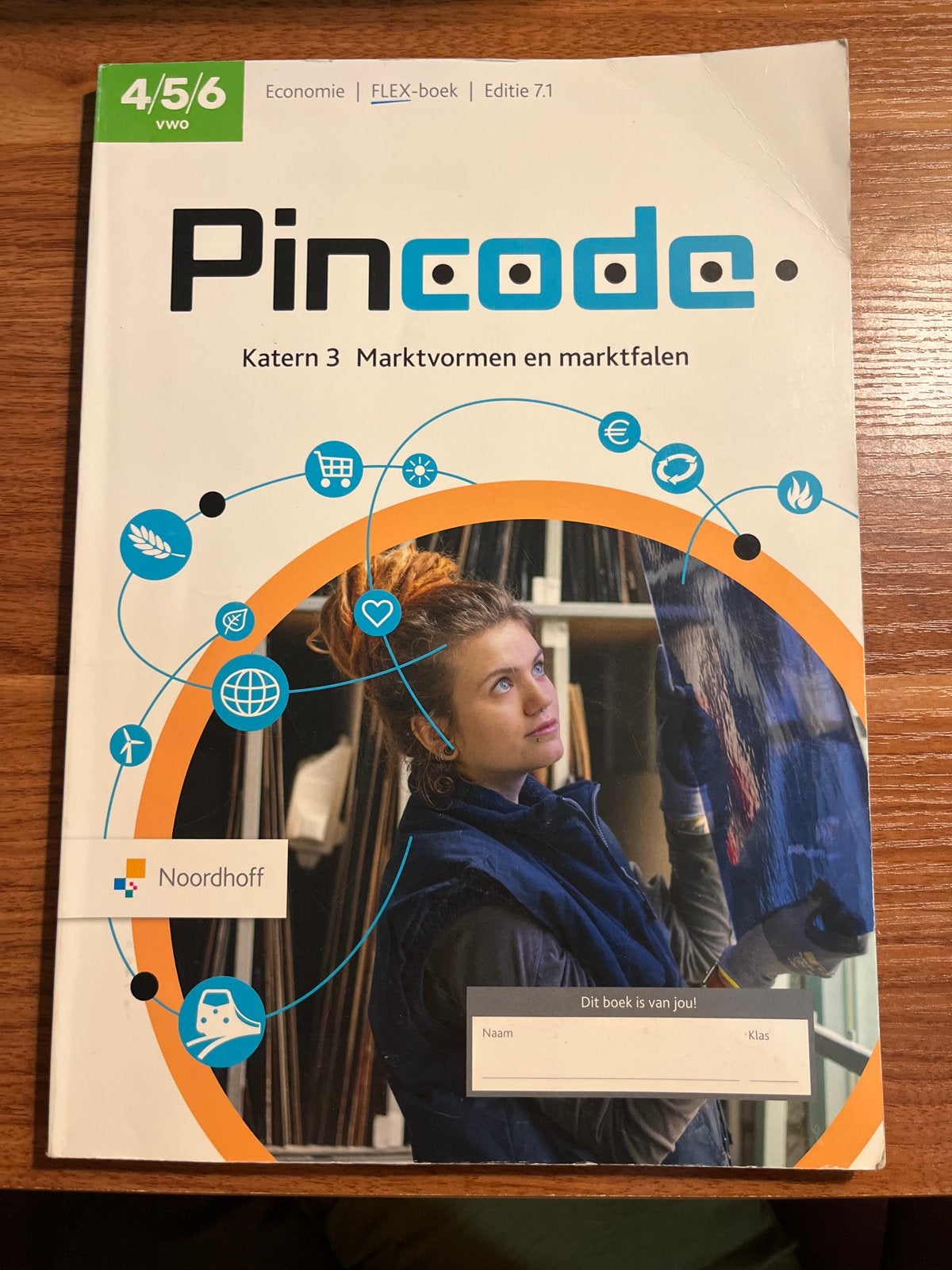 Pincode Economie FLEX-boek VWO 4/5/6 Editie 7.1, Ophalen of Verzenden, Zo goed als nieuw, VWO, Economie