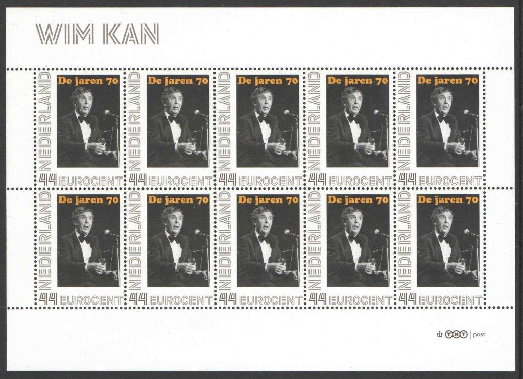 Nostalgie op Postzegels Jaren '70: Wim Kan, Ophalen of Verzenden, Na 1940, Postfris