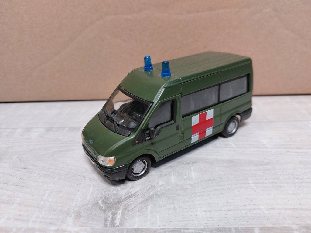 Ford Transit Army Ambulance Landmacht Hongwell 1:43, Ophalen of Verzenden, Zo goed als nieuw, Auto, Overige merken