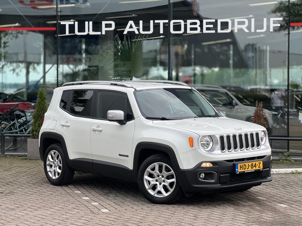 Jeep Renegade 1.4 MultiAir Limited Automaat Clima Cruise, Auto's, Jeep, Stof, Gebruikt, 4 cilinders, Wit