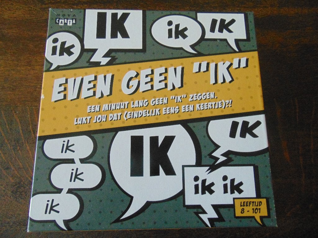 Even geen Ik Spel van Nova Carta, Hobby en Vrije tijd, Gezelschapsspellen | Bordspellen, Een of twee spelers, Ophalen of Verzenden