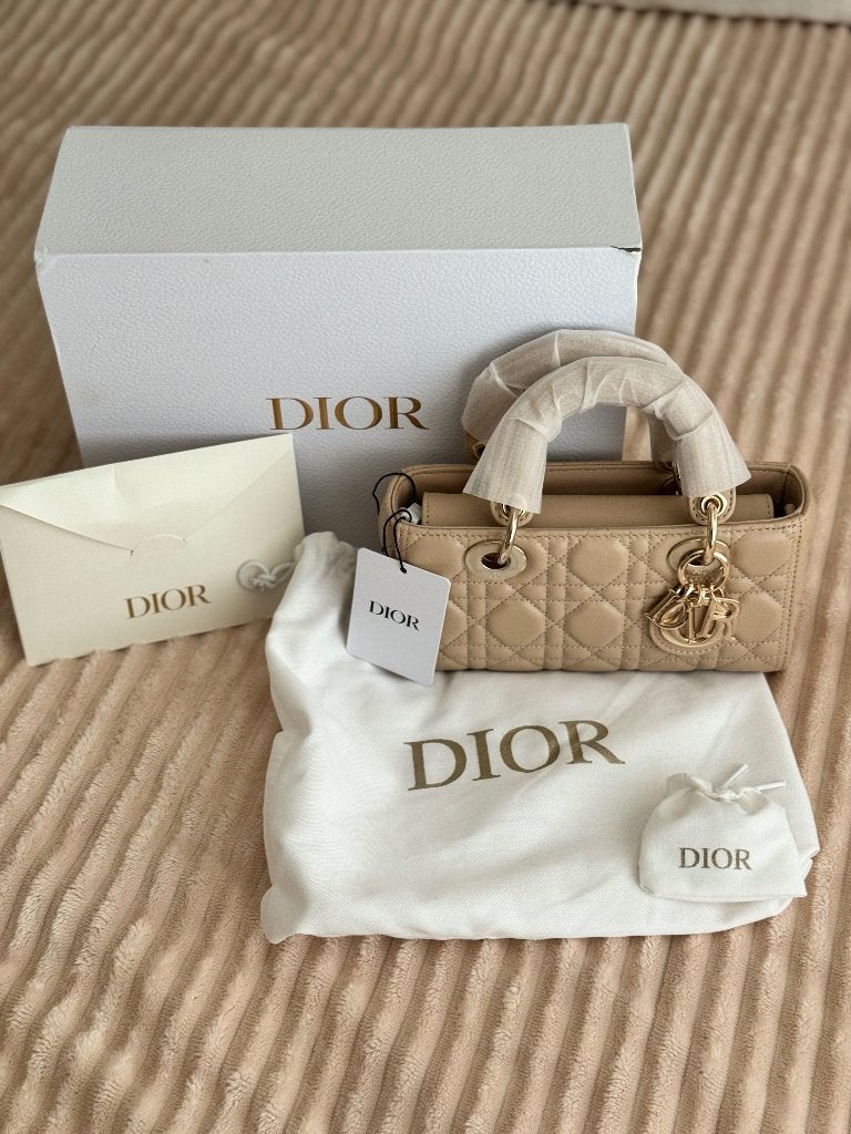 Lady D tas, Verzenden, Nieuw, Beige, Handtas
