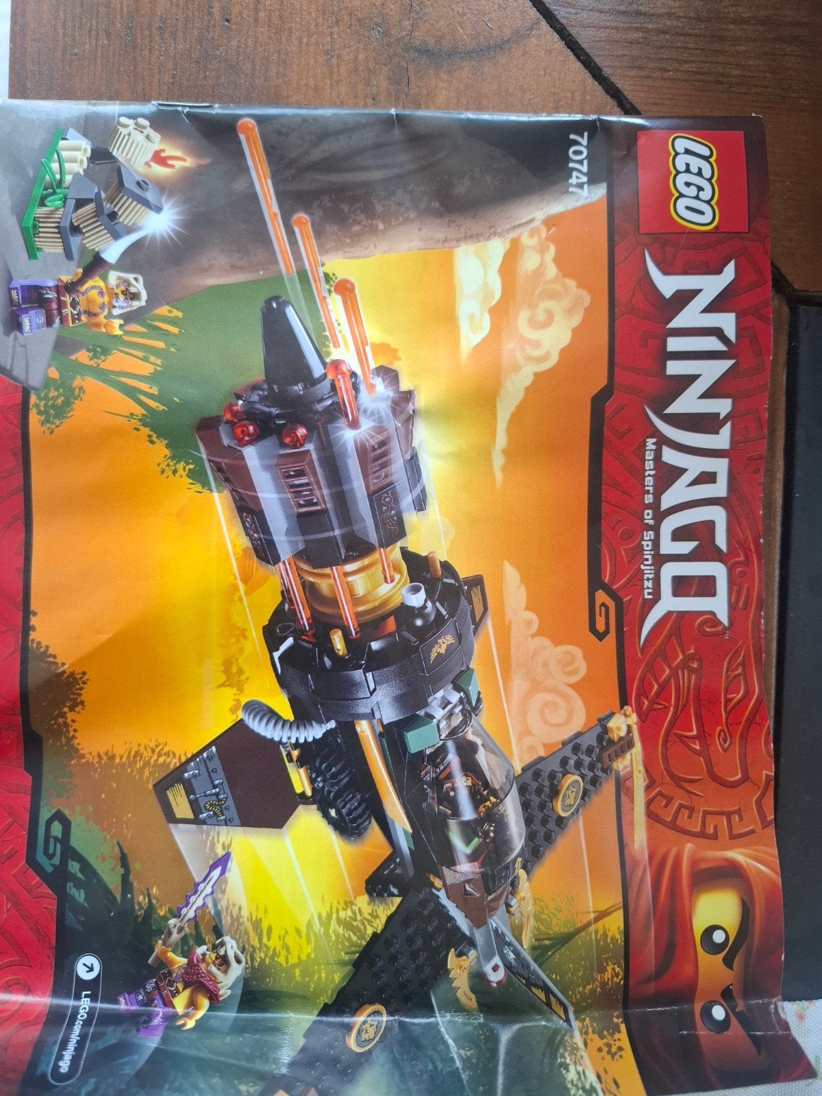 Lego Ninjago 70747 Boulder Blaster compleet met boekje, Gebruikt, Lego, Ophalen of Verzenden, Inclusief instructies